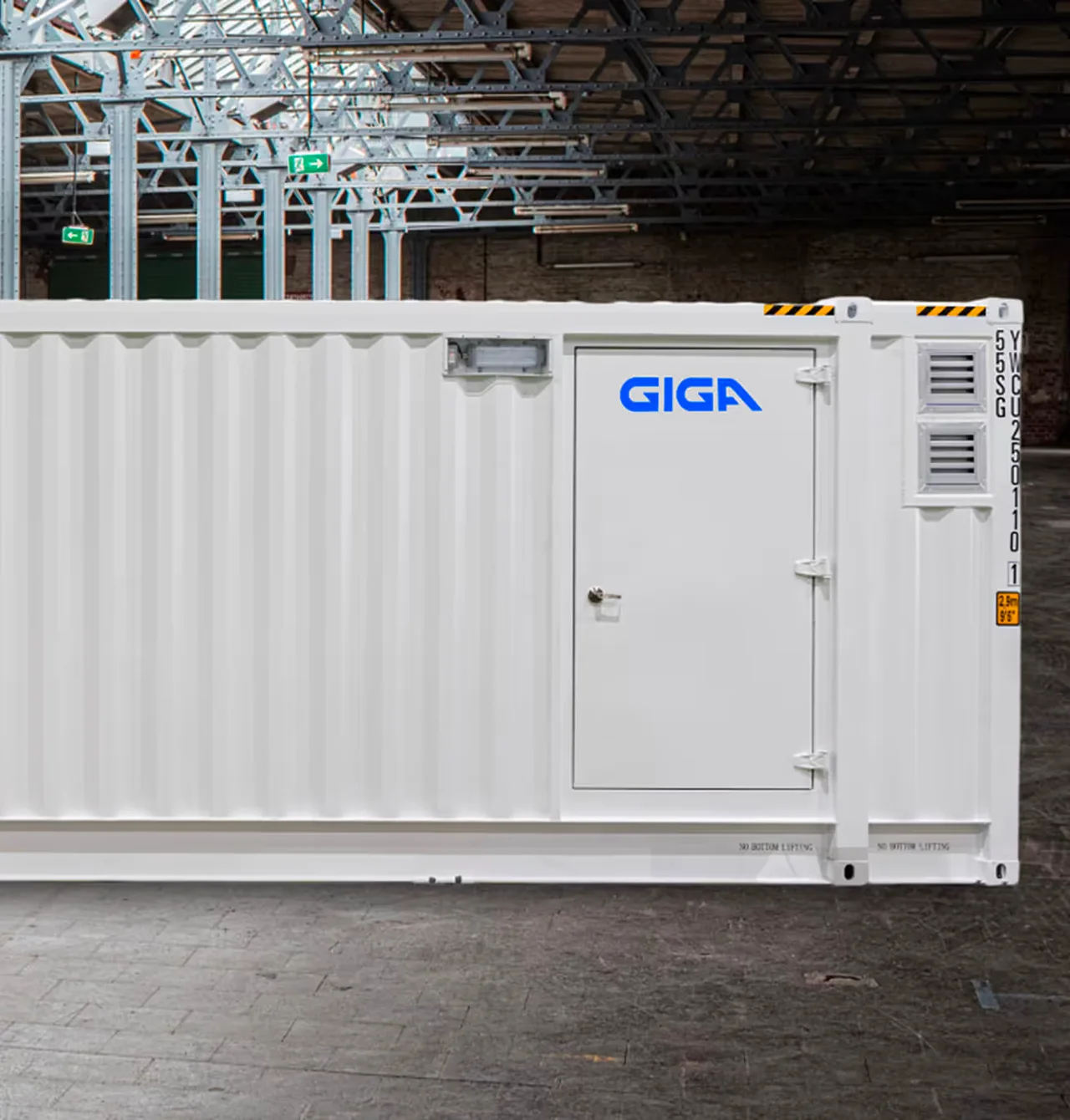 A Giga Box Hydro on the warehouse floor