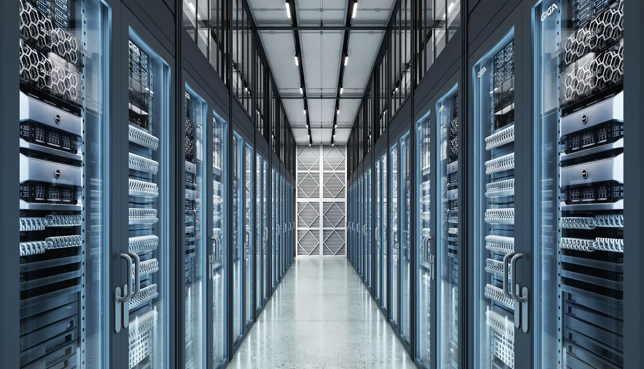 inside an AI data center from Giga Energy