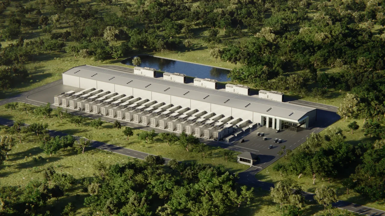 mock up of data center site photo